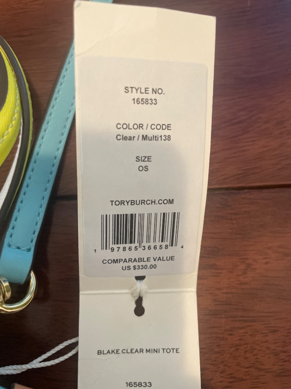 Brand New NWT Tory Burch Blake Clear Mini Tote purse bag TB - Picture 3 of 16